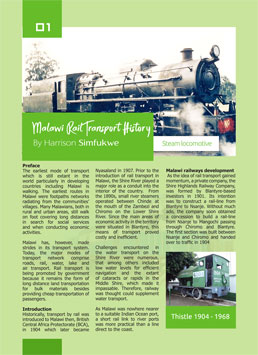 Malawi Rail Transport History